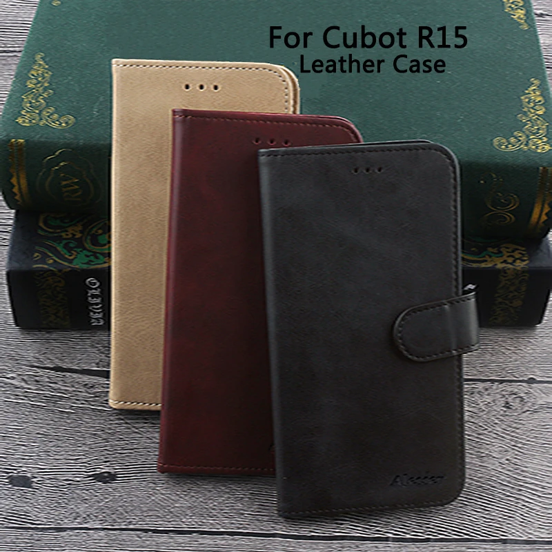 Alesser Cubot R15 кожаный чехол откидная крышка с палкой деловой защитный для мобильного
