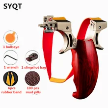 New Slingshot Stainless Steel Outdoor Hunting Slingshot With Fiber Optic Targeting Gigh-Quality Slingshot Toys For Boys ar 15