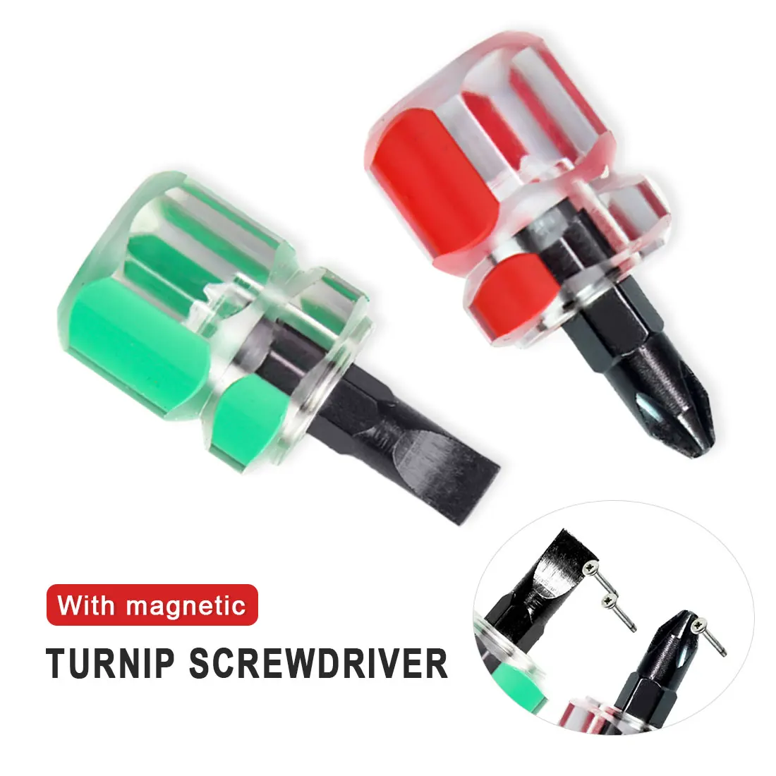 

Screwdriver Kit Set Mini Small Portable Radish Head Screw Driver Transparent Handle Repair Hand Tools Precision Car Repair