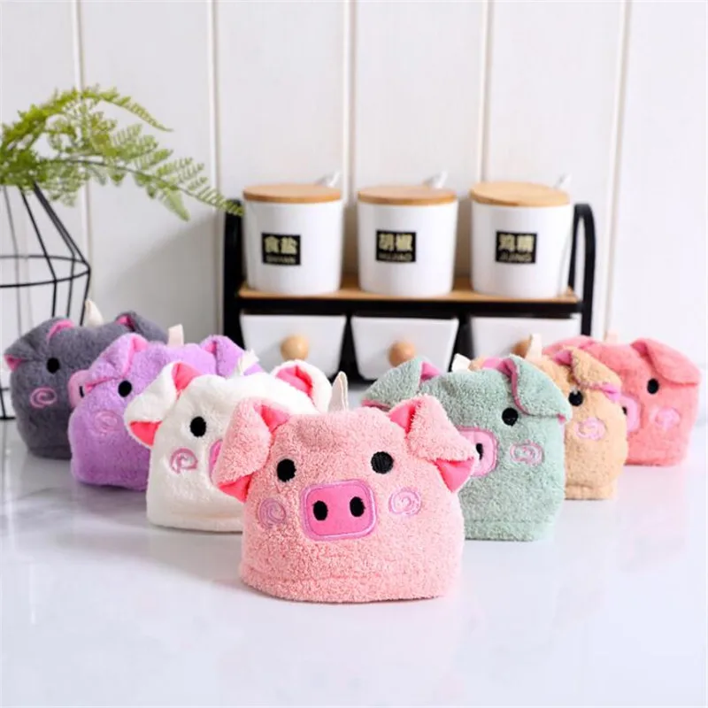 Полотенце для рук со свиньей головой мультяшное полотенце детей впитывающее из