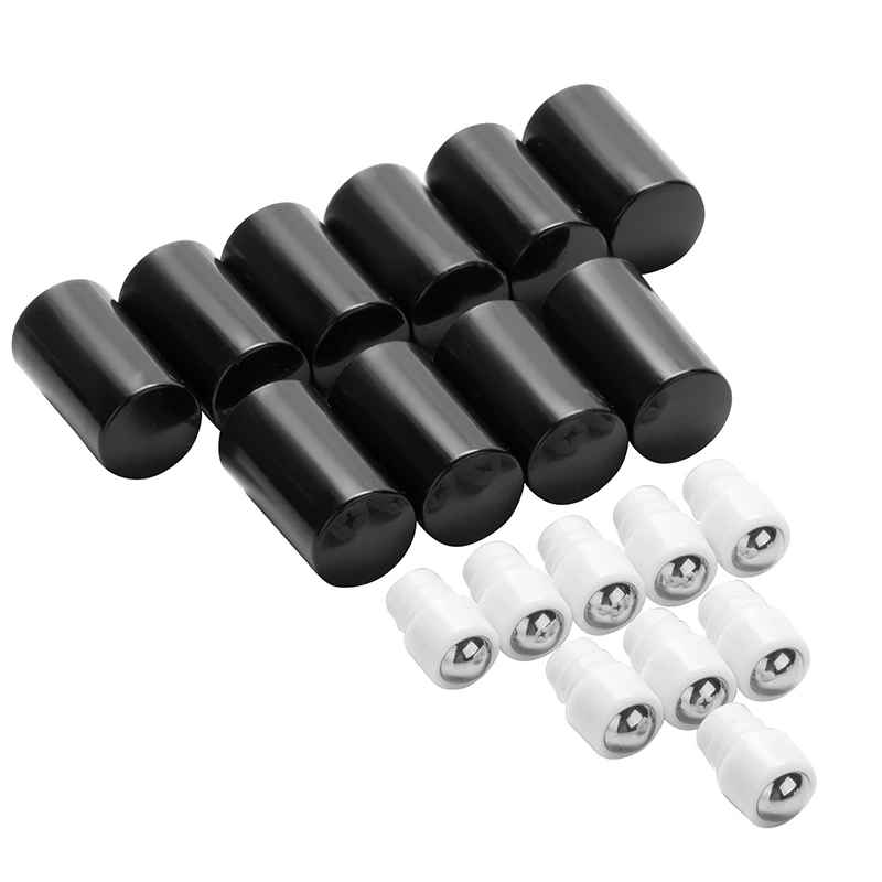 

18mm (100pcs/lot) Steel Bead Ball Plug for 10ML 15ML Glass Perfume Roller Roll on Bottle, Metal Roller Stopper with lids