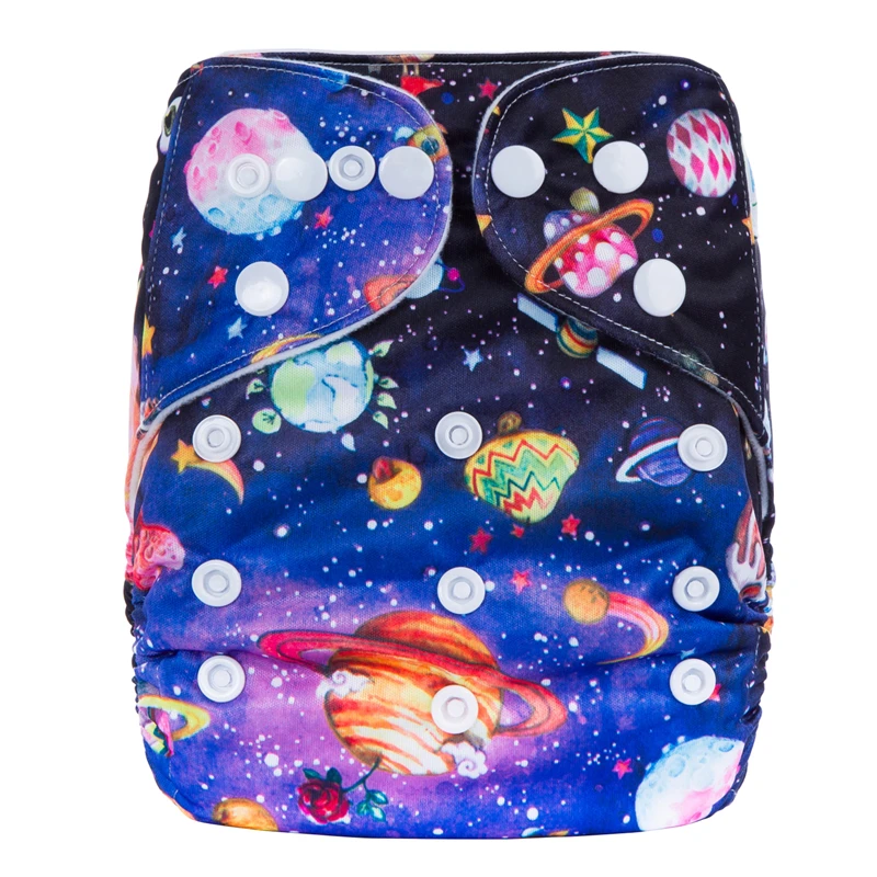 

High Quality Resuable Eco-Friendly Diaper Adjustable Print Nappies Pocket Fit 3-15kg Infants Baby Training Pants Nappy