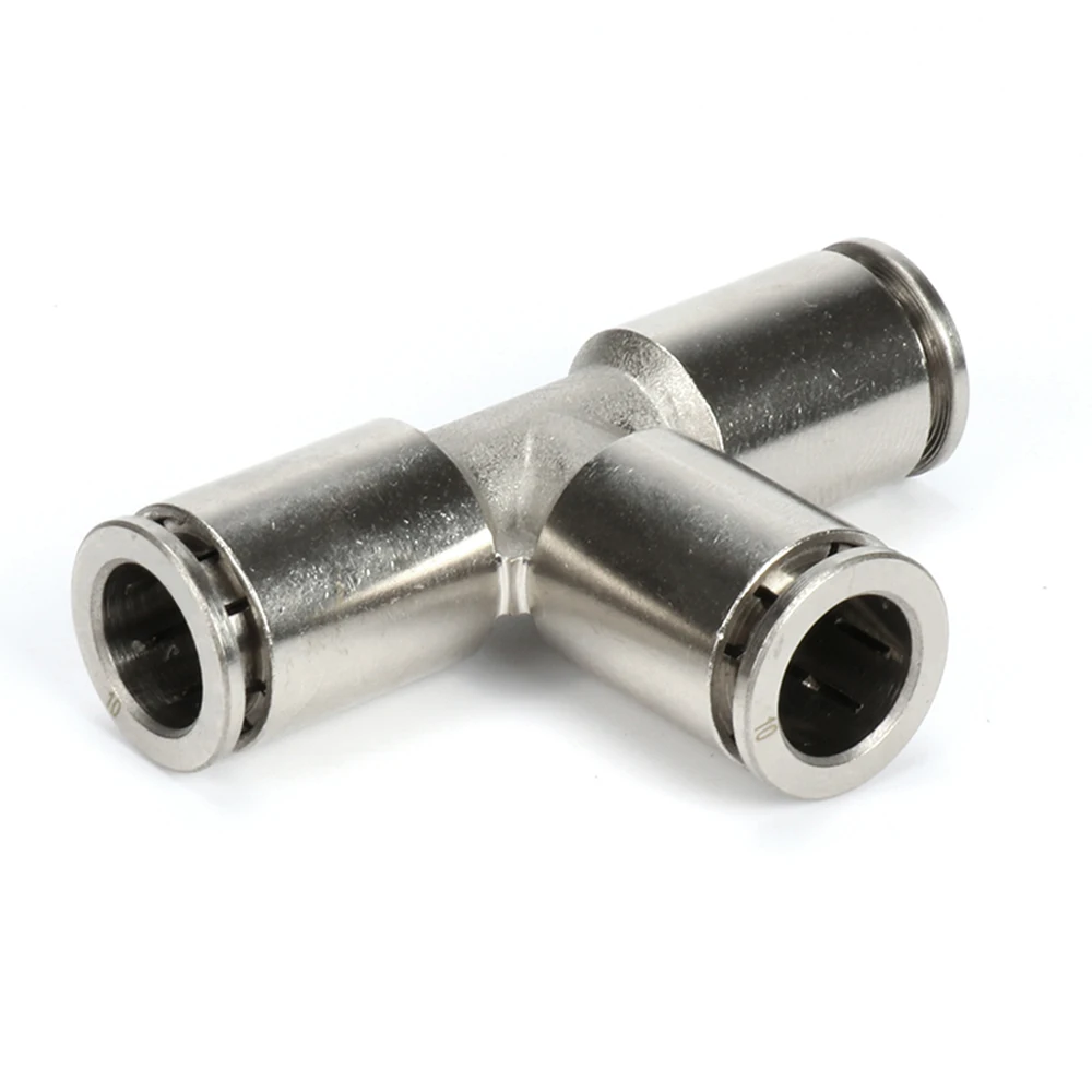 

PE PEG pneumatic quick coupling brass metal trachea quick connection tee hose air compressor accessories 4 6 8 10 12 14 16mm