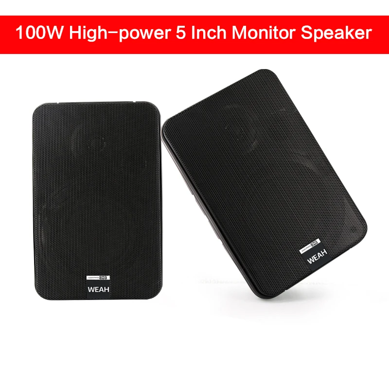 

100 Вт 5 дюймов высокой мощности настенный монитор с динамиком трансляции динамик полочная аудио hi-fi динамик DIY лихорадка пассивные аудио