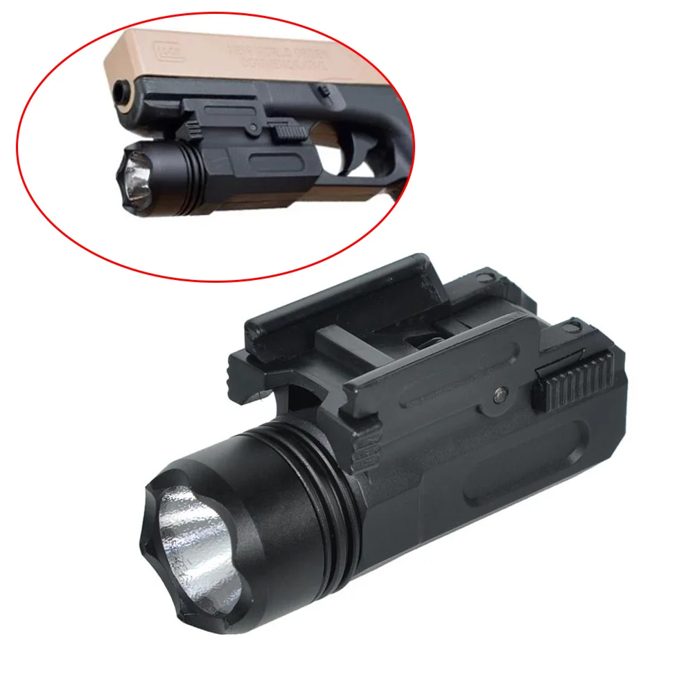 

Tactical Nylon Weapon Pistol Gun Light QD Quick Release Mount For Airsoft Handgun Glock 17 18C 20mm Rail Hunting Flashlight