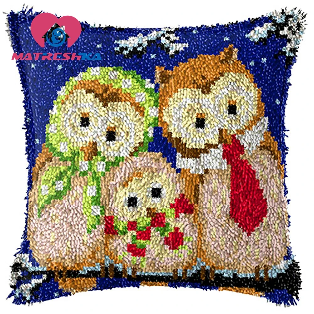 Подарок для ребенка сова крест стежка подушка крюк карабин наборы Алмазная