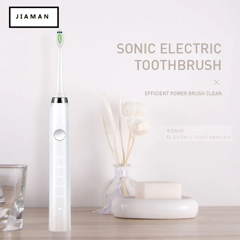 

Electric Sonic Toothbrush FW-507 USB Charge Rechargeable Adult Waterproof Electronic Tooth 8 Brushes Replacement Heads