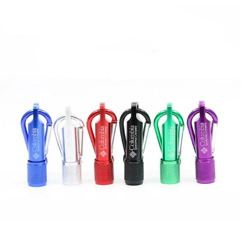 

Mini Super Bright Flashlight Carabining Torch Lamp Portable Camping Fishing Cycling Saving Protection Waterproof Flashlight Head