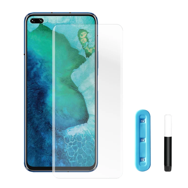 

UV Full Cover Tempered Glass For Huawei P40 Pro Plus Mate 40 Pro P30 30 20 Screen Protector Glass On Mate30 Mate40 P 40 Pro+