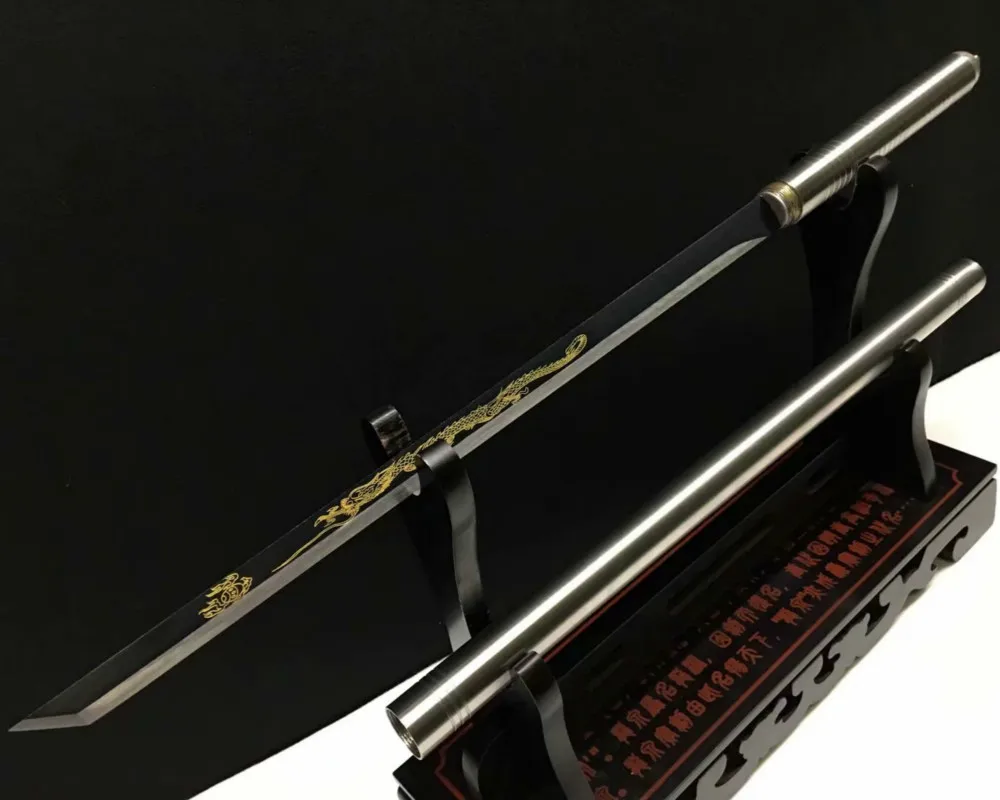 

Reverse connection dragon knife car carry hand forging stick middle knife outdoor self defense sharp straight knife