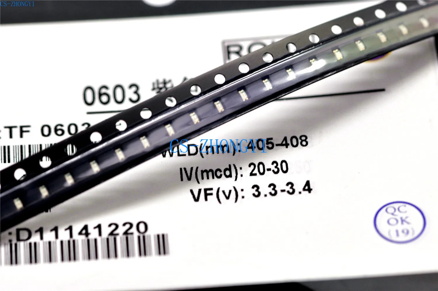 0603 SMD светодиодный помада ярко-фиолетового цвета светоизлучающий диод (20) |