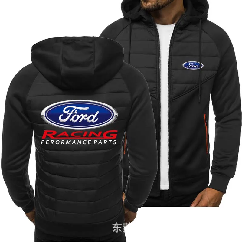 

2021 Модные мужские толстовки с логотипом автомобиля FORD весна-осень куртка Повседневная Толстовка Harajuku Толстовка с длинным рукавом на молнии...