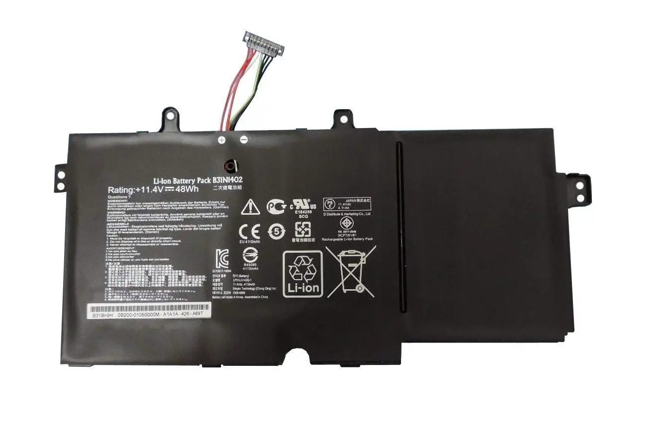 

Аккумулятор B31N1402 для ноутбука N591LB Q551LN Q551, 11,4 в, 48 Вт/ч, оригинальное качество