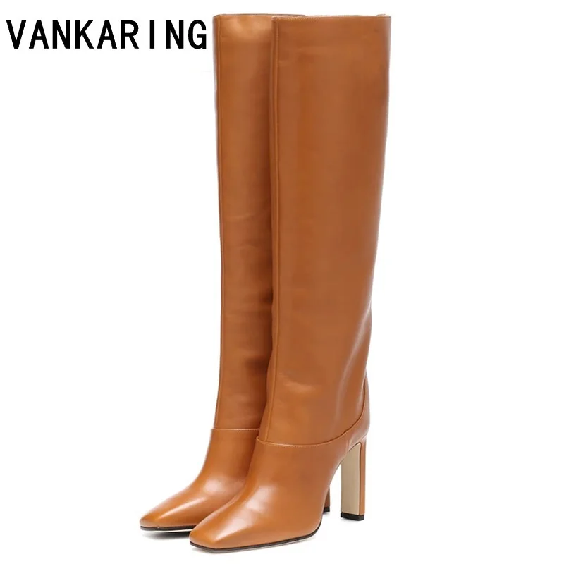 Брендовые дизайнерские модные женские сапоги выше колена больших размеров на