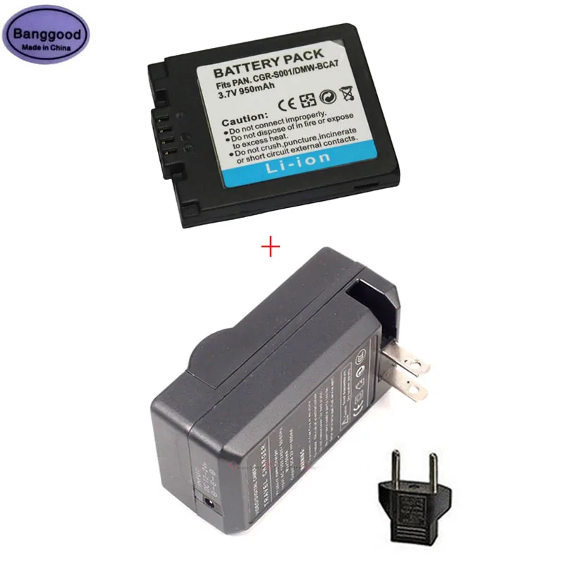 Аккумулятор для камеры 950 мАч и зарядное устройство переменного тока Panasonic |