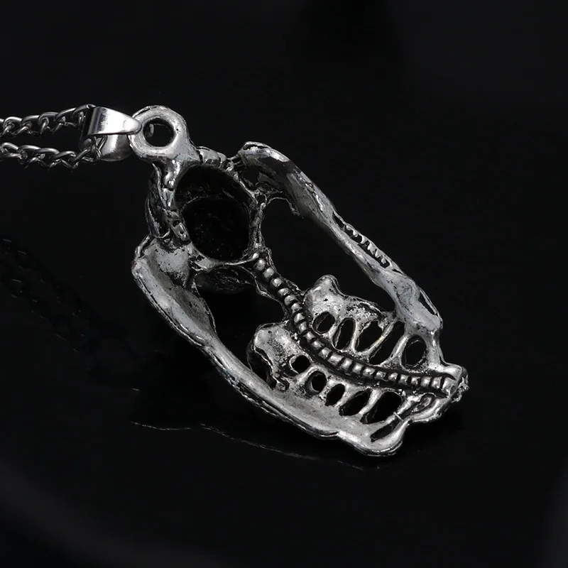 Череп скелета в стиле панк Мужская подвеска металлические цепи хип-хоп стиль