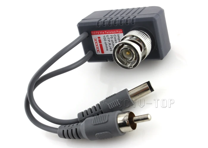 

Free Shipping New CCTV RJ45 UTP Video Balun Transceiver, with Video and Power Free