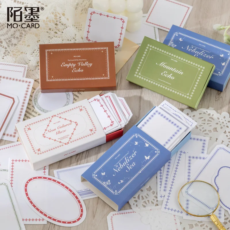 

30pcs/1lot Memo Pads Material Paper Wind Creed Junk Journal Scrapbooking Cards Retro Background Decoration Paper