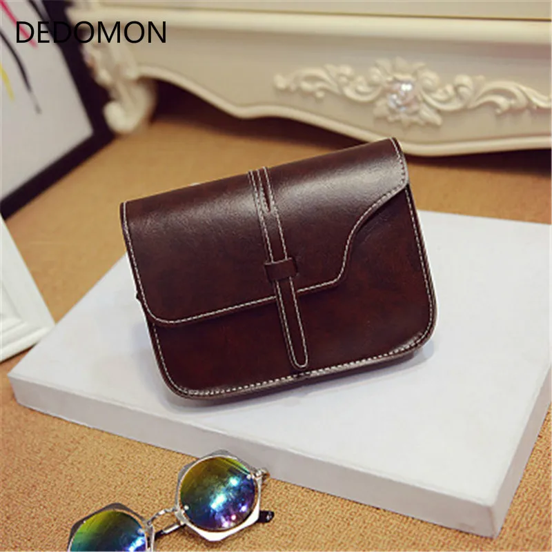 Многоцветный простой винтажный кошелек сумка женские кожаные сумки через плечо