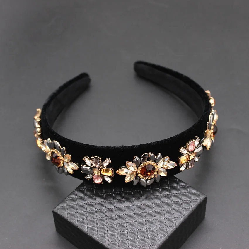 Украшение для волос тиара свадебные аксессуары кристалл барокко повязка на