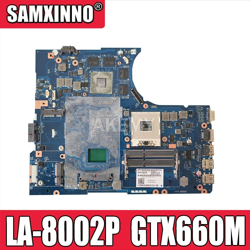 Y580 QIWY4 LA-8002P motherboard For Lenovo Laptop Motherboard 90001314 GTX660M 2G HM76 DDR3 support i7 Test 100% work | Компьютеры и