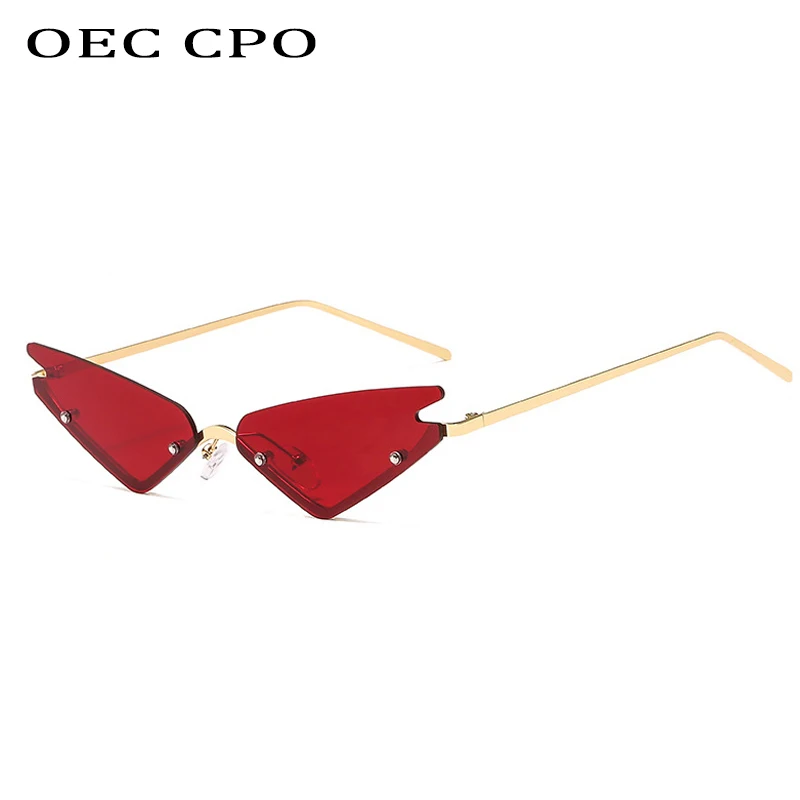 OEC CPO милые сексуальные солнцезащитные очки кошачий глаз женские брендовые