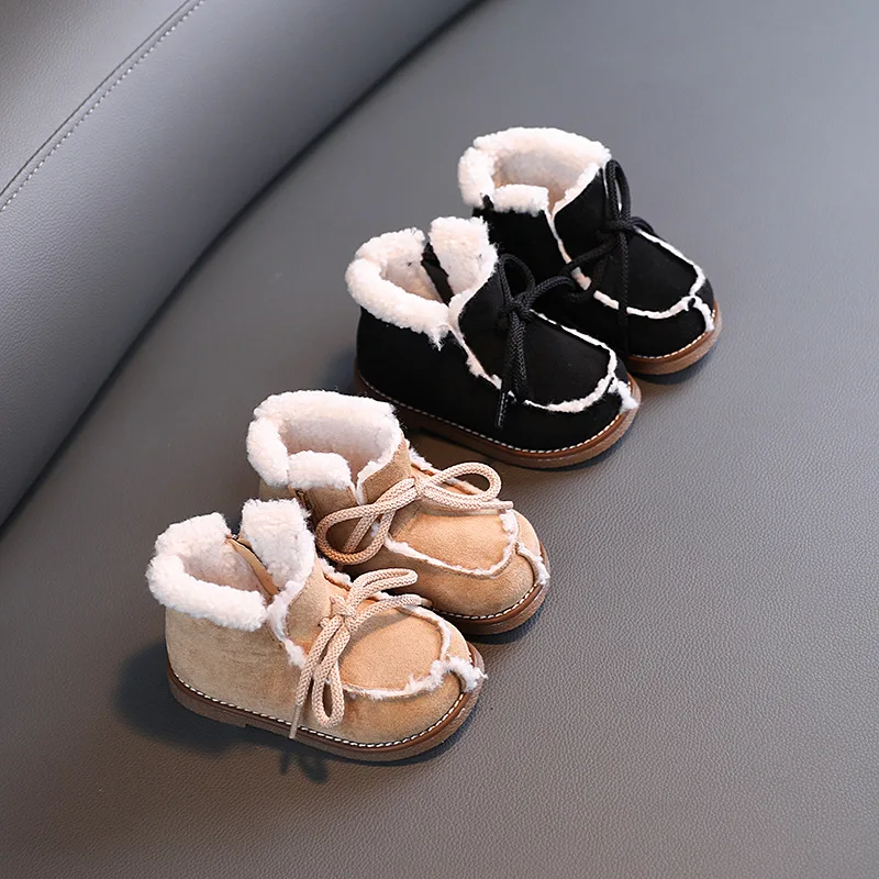 

Autumn Winter Children's Cotton-padded Shoes Thickened Warm Boys' Girls' Snow Boots Toddlers Fashion Children's Boots