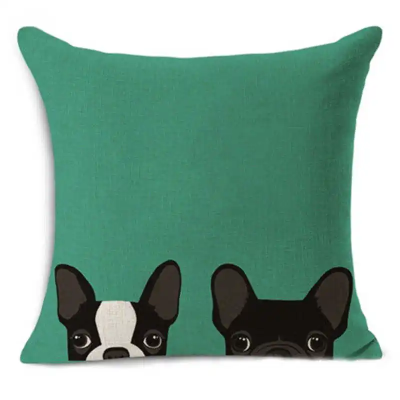 Льняная хлопковая наволочка в виде собаки Наволочка на талию домашний декор для
