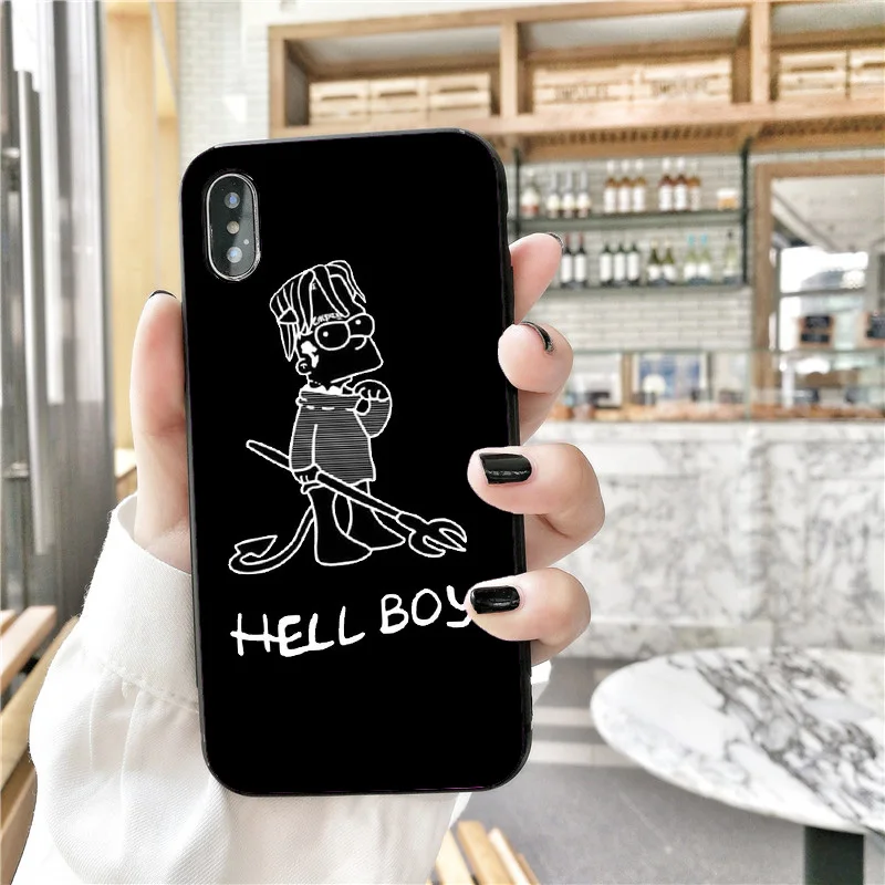 Lil Peep hellboy Life is Beautiful Cry Baby Мягкий силиконовый чехол для телефона iPhone X SE 5S 6s 7 8 Plus XR XS
