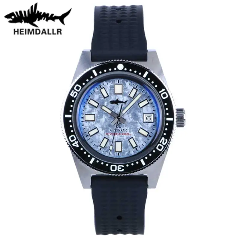 

Heimdallr Mens Diver Watches Men Automatic Watch 62mas Mechanical Wristwatch 300M Waterproof Luminous Ceramic Bezel NH35 Luxury