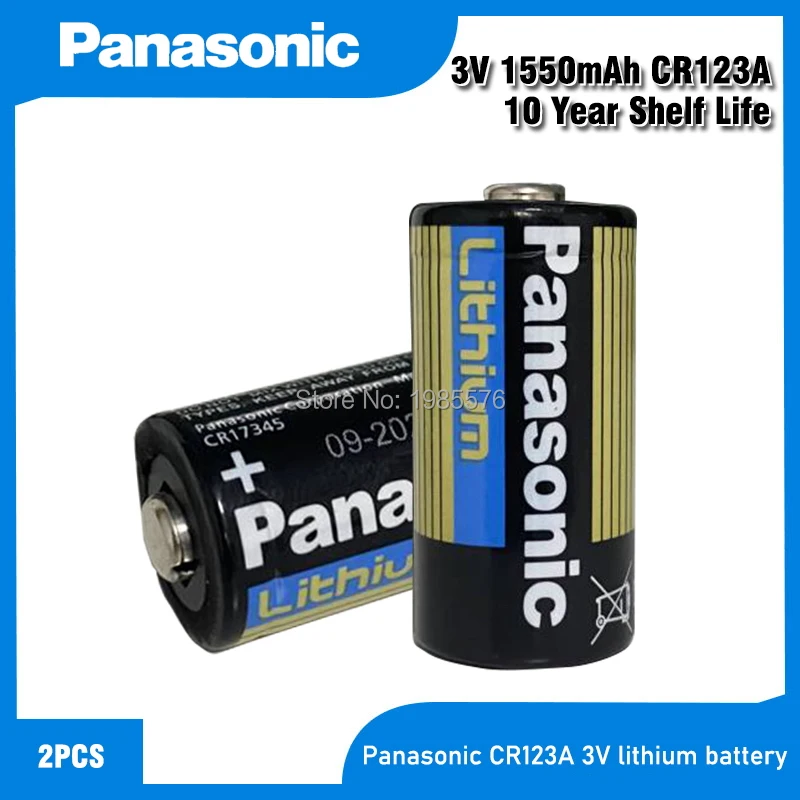 Оригинальная литиевая батарея PANASONIC CR123A CR123 123A CR 123 A123 CR17345 16340 3 в фонарик для