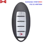 KEYECU для Nissan Altima, Sentra, Versa, 2019, 2020, дистанционный смарт ключ-брелок S180144803, KR5TXN4, 2021 МГц, 4A чип