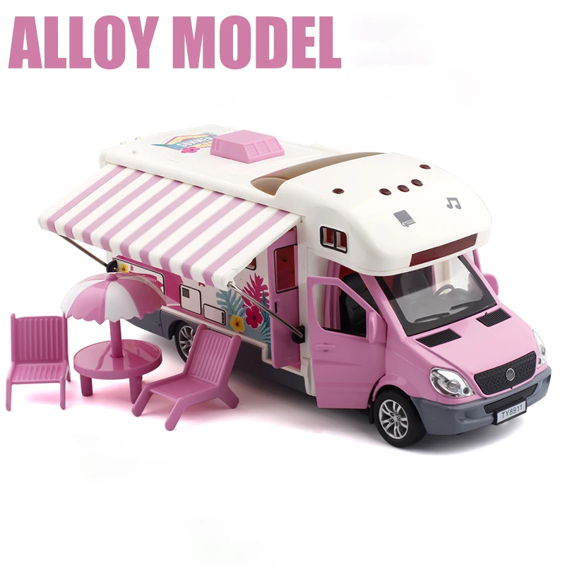 1:32 весы Sprinter роскошный дом на колесах RV прицеп караван металлического сплава
