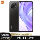 Глобальная версия Смартфон Xiaomi Mi 11 Lite, Snapdragon 732G восемь ядер, 6 ГБ 64 Гб128 Гб 64 Мп задняя камера, 4520 мАч, 6,55 дюйма, Dot Display