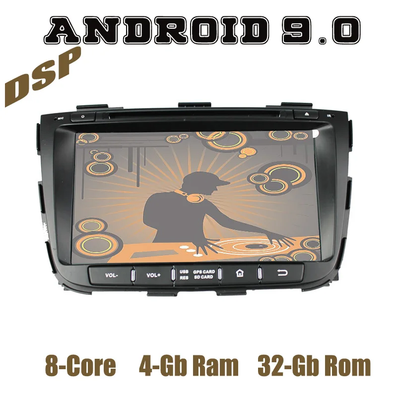 Автомобильный мультимедийный плеер PX5 Восьмиядерный Android 9 0 dvd gps радио для Kia Sorento
