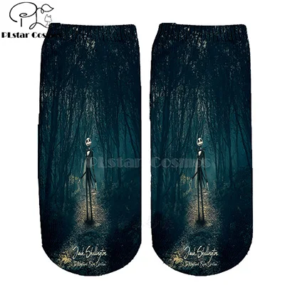 5 Хлопковые носки PLstar Cosmos nightster before christmas jack skellington разноцветные брендовые теплые короткие носки Хэллоуин-3 - Цвет: 5