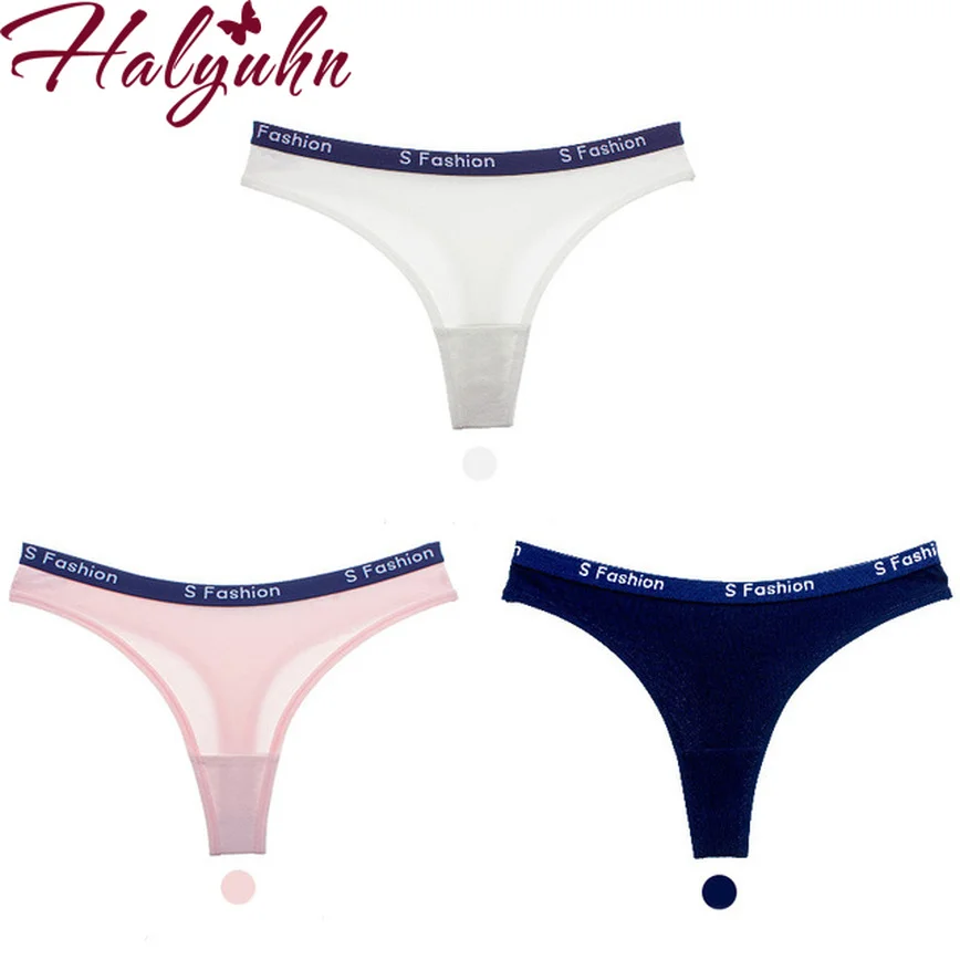 3 шт./лот сексуальные спортивные стринги женские с надписью модифицированные