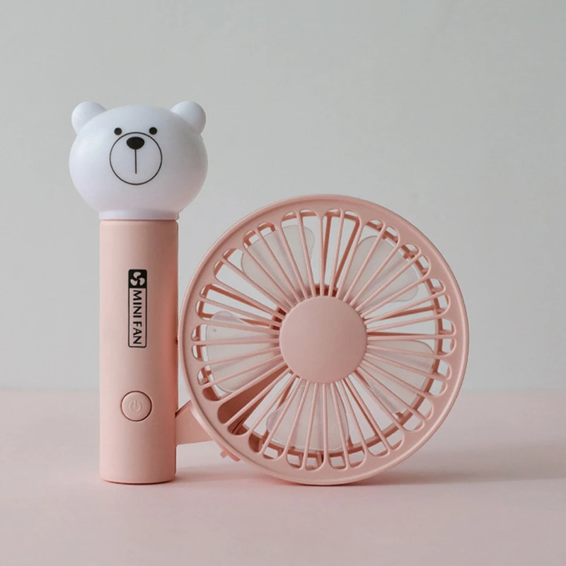 2 шт портативный ручной вентилятор летний домашний маленький милый мультяшный