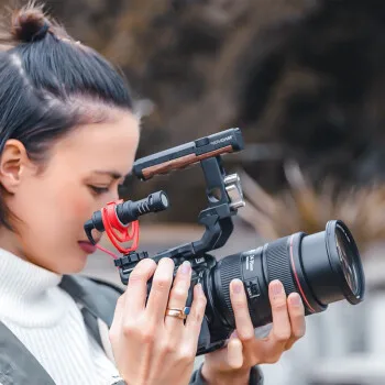 

Original Rode VideoMicro Recording Microphone Interview Microfone with Deadcat for Canon Nikon DSLR Camera for iPhone Smooth Q