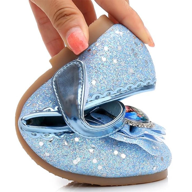 Детская Свадебная обувь для девочек детские туфли принцессы с петельками