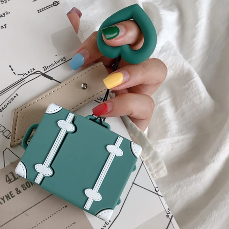 Retro Suitcase Bluetooth Headset Cover for Apple | Электроника