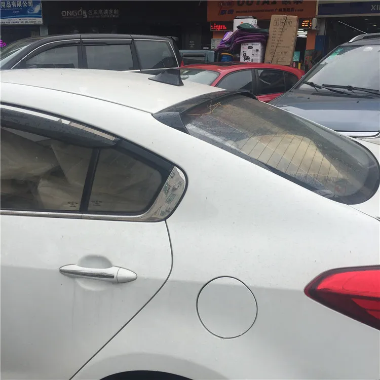 Для kia K3 Forte спойлер на крыше ABS Материал багажник автомобиля Стекло Топ крыло