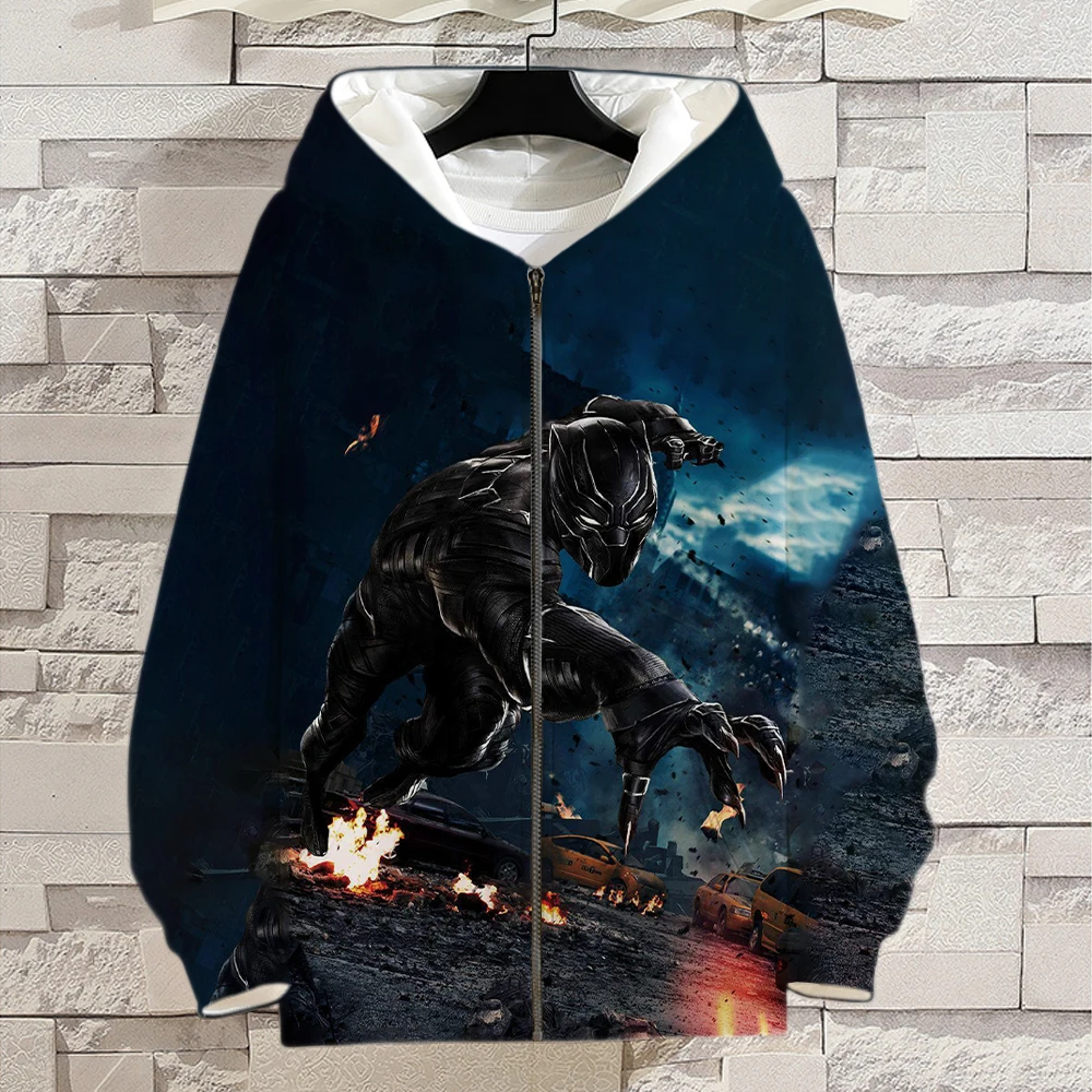 Толстовка с капюшоном на молнии для мужчин и женщин Модный свитшот 3D принтом