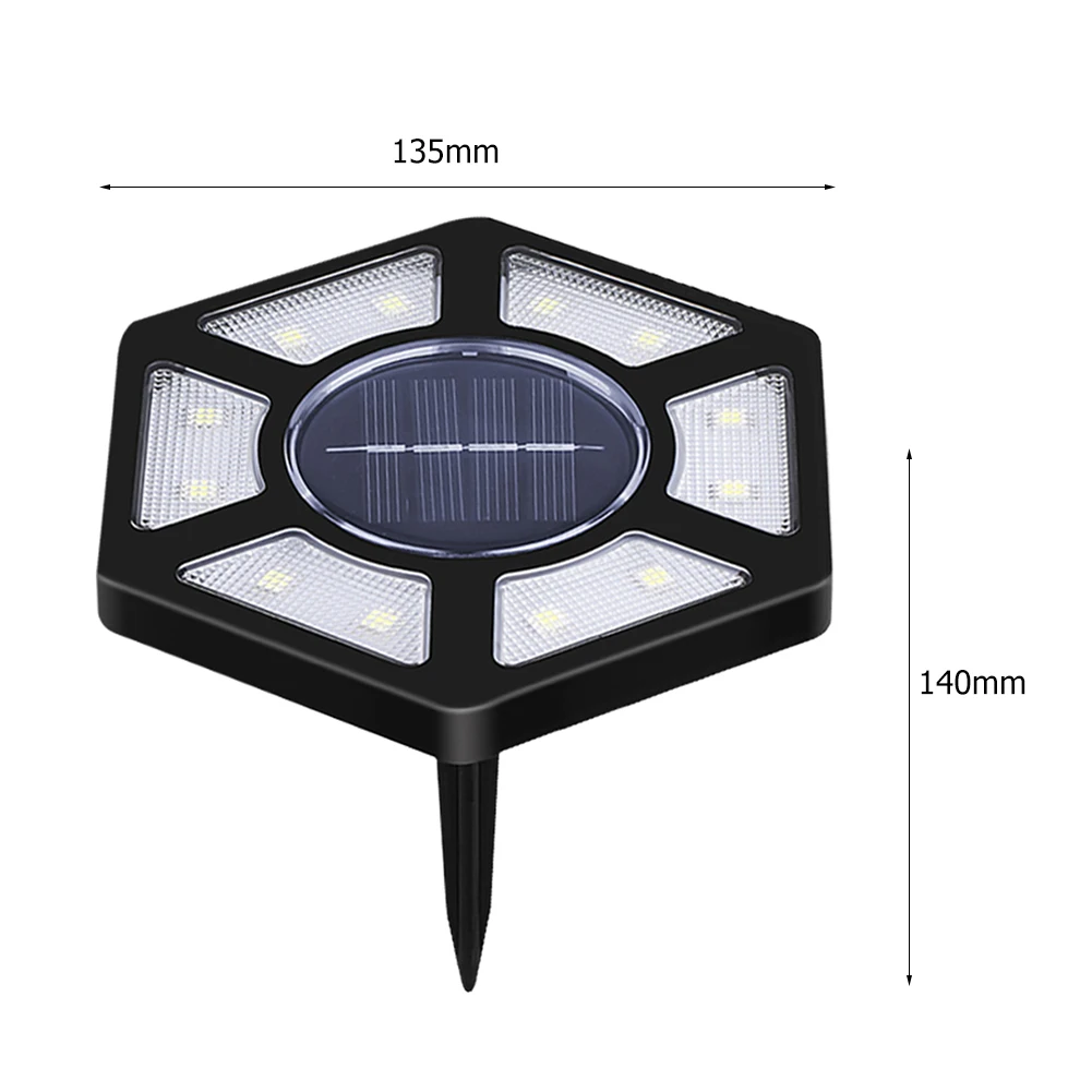 

12 LED Solar Buried Lamps Stairs Decking Ground Outdoor Garden Lawn Lights Solar Power LED Waterproof Easy Installation