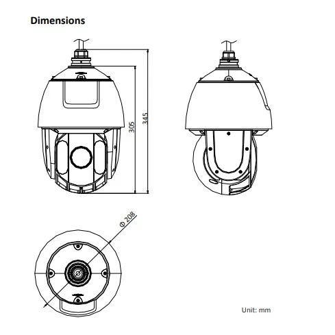 HIKVISION Заморская версия DS 2DE5432IW A 4MP PTZ IP Камера H.265 4 8 153 мм 32X зум Водонепроницаемый HIk
