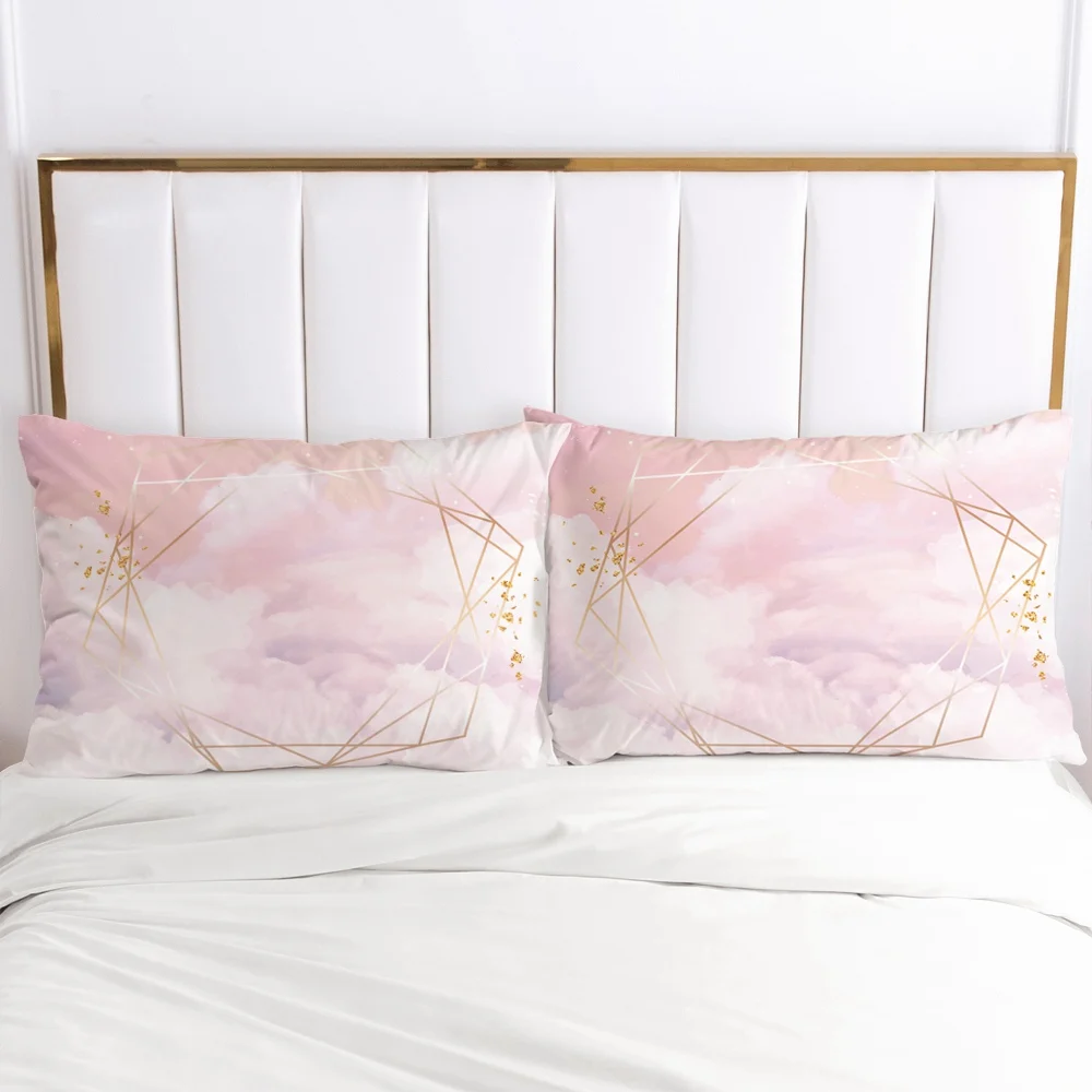 

2 PCS Pillowcase 45x45/70x70/80x80/65x65/50x75,3D HD Pillow Case Custom,Decorative Pillow Cover Bedding Candy Color,drop ship