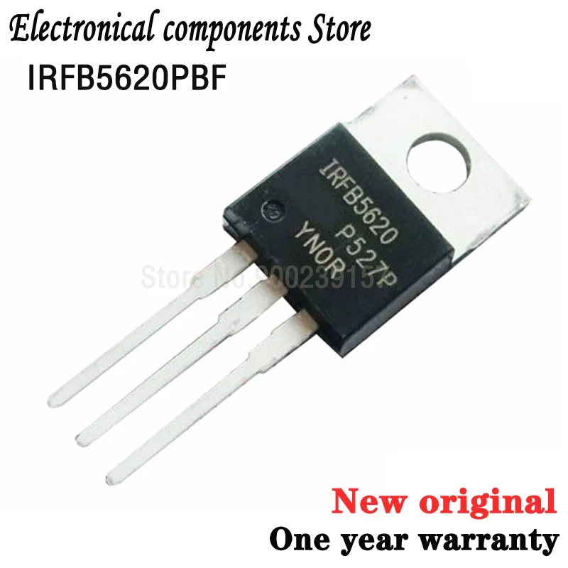 100% новый оригинальный один год гарантии 10 шт. IRFB5620 IRFB5620PBF TO-220 25A 200V | Электроника