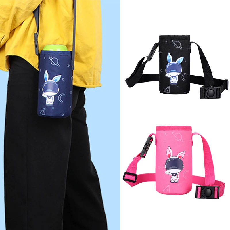 

2021 New Children's Kettle Bag for Teenager Student Shoulder Bag Cartoon Patten Messenger Pack Cute Thermos Cup Tote Bag Clutch