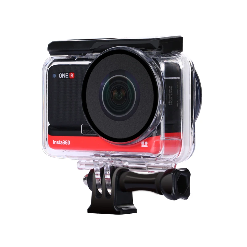 DUAL Lens 360 Mod Dive Case For Insta360 ONE R Waterproof Housing Box Protective shell Panoramic Camera | Электроника
