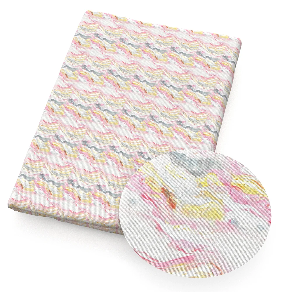 Градиент цвета радуги брызги Полиэстер Хлопок шитье ткань ручной работы для